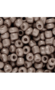 Seed beads 6/0 (4mm) Woodland grey